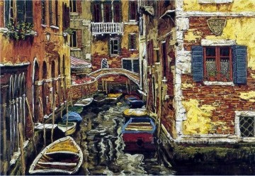 YXJ0437e paisaje impresionista de Venecia Pinturas al óleo